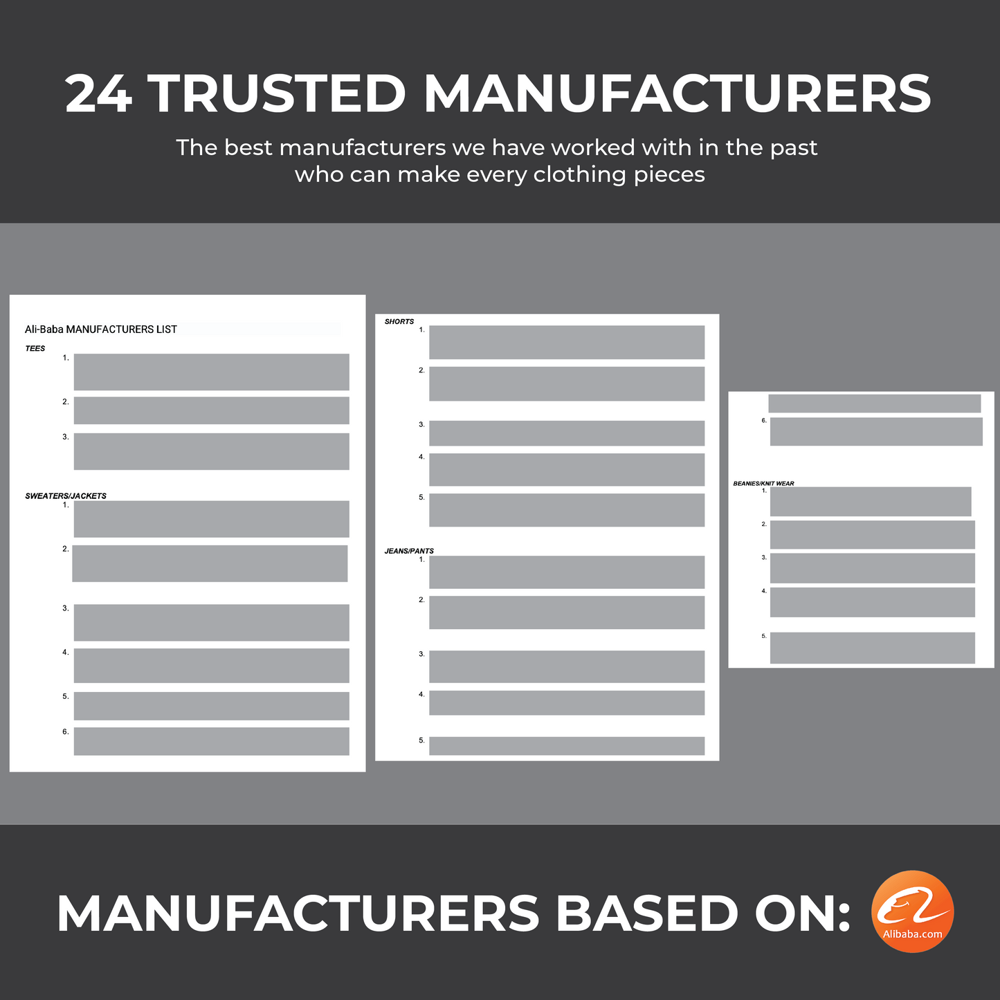 Manufacturer List