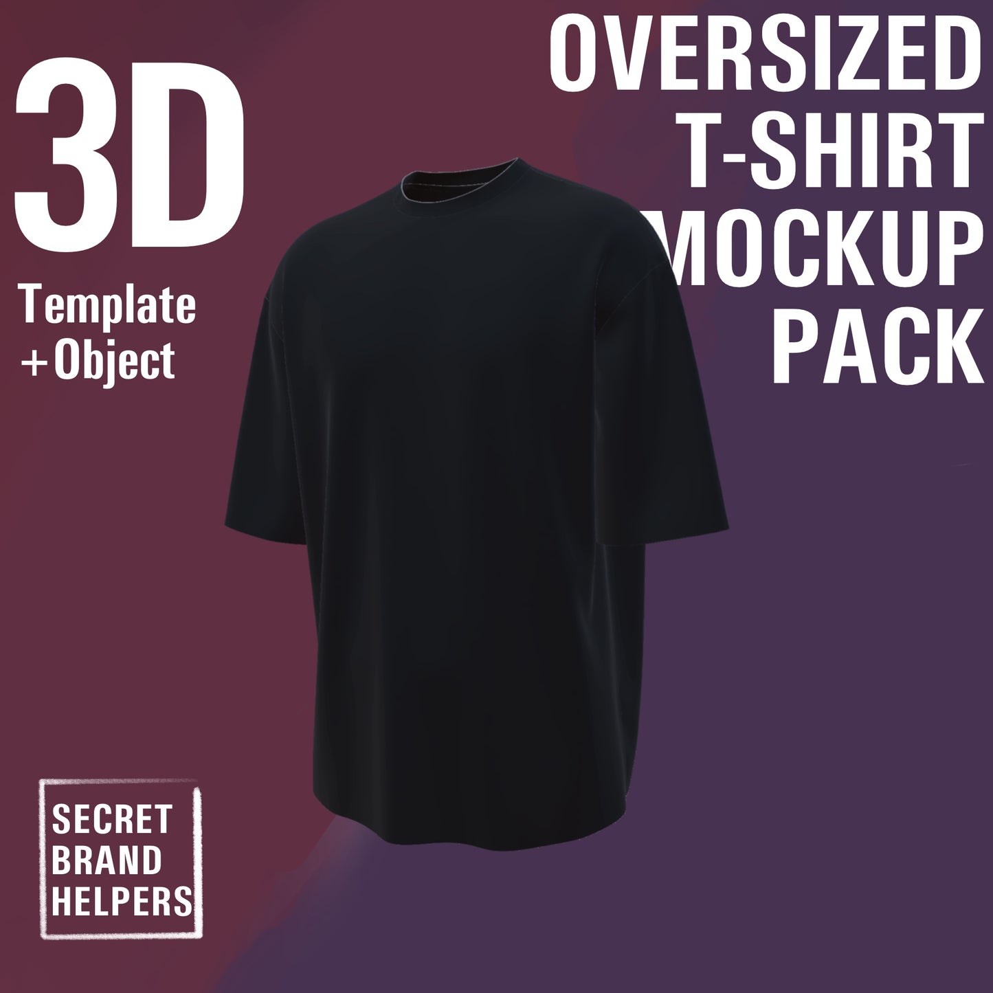 3D OVERSIZED T-SHIRT MOCK-UP