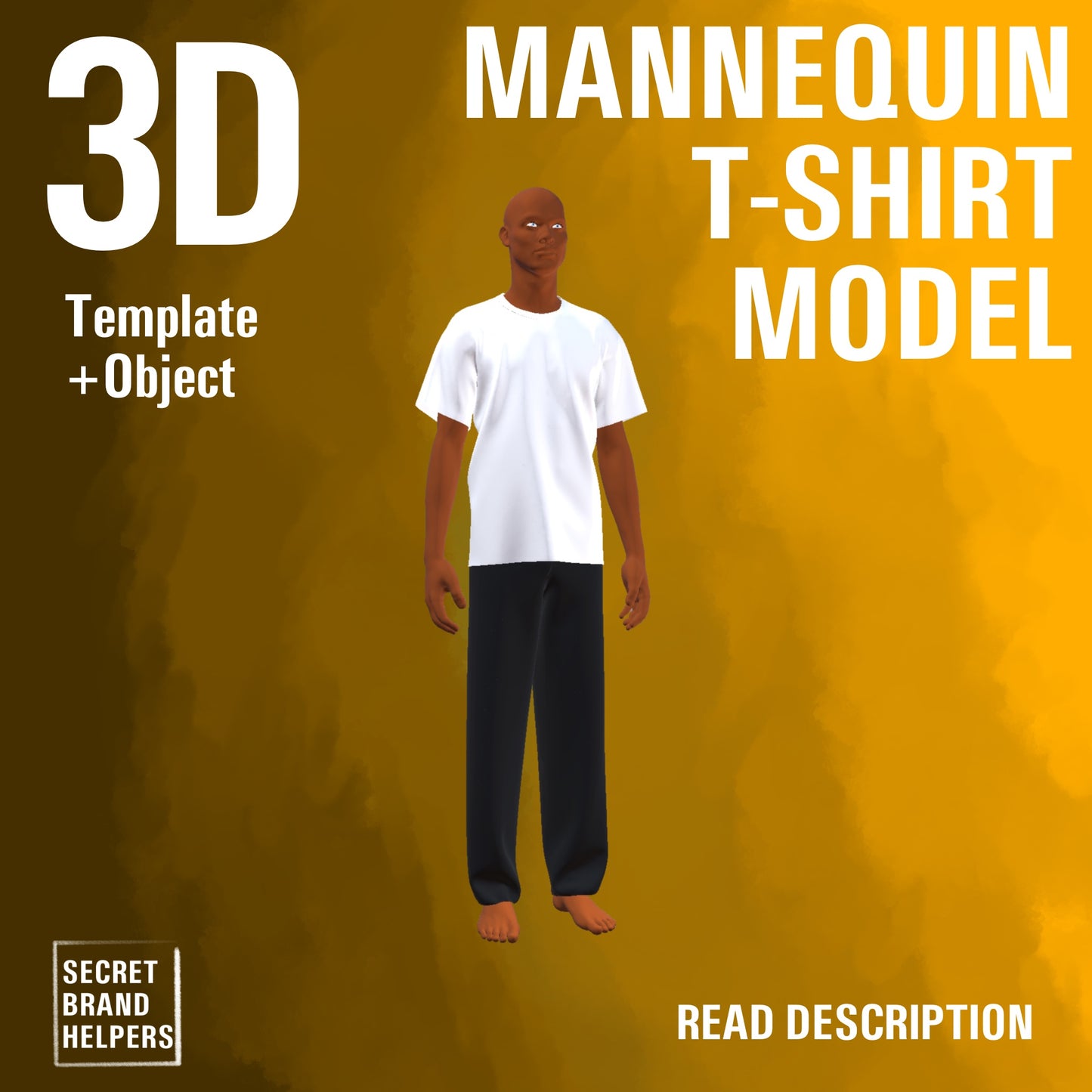 3D MANNEQUIN T-SHIRT MODEL