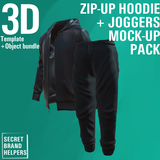 3D TRACKSUIT BUNDLE (ZIP-UP+JOGGERS)