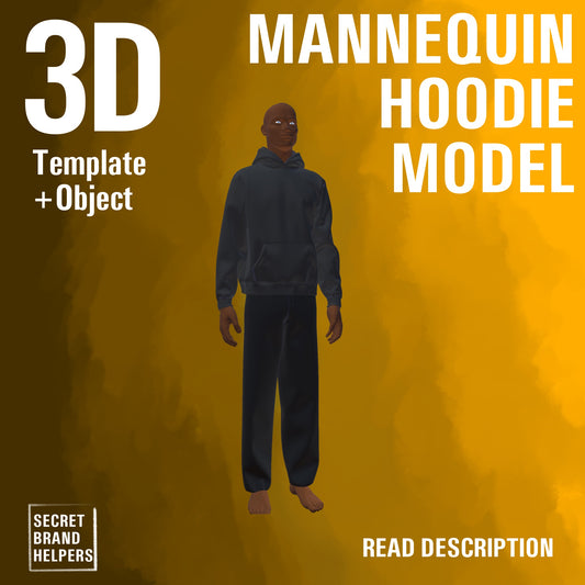 3D MANNEQUIN HOODIE MODEL