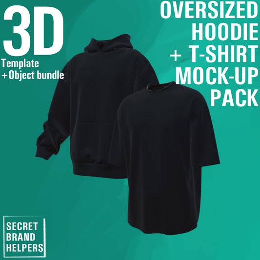 3D OVERSIZED HOODIE + T-SHIRT BUNDLE