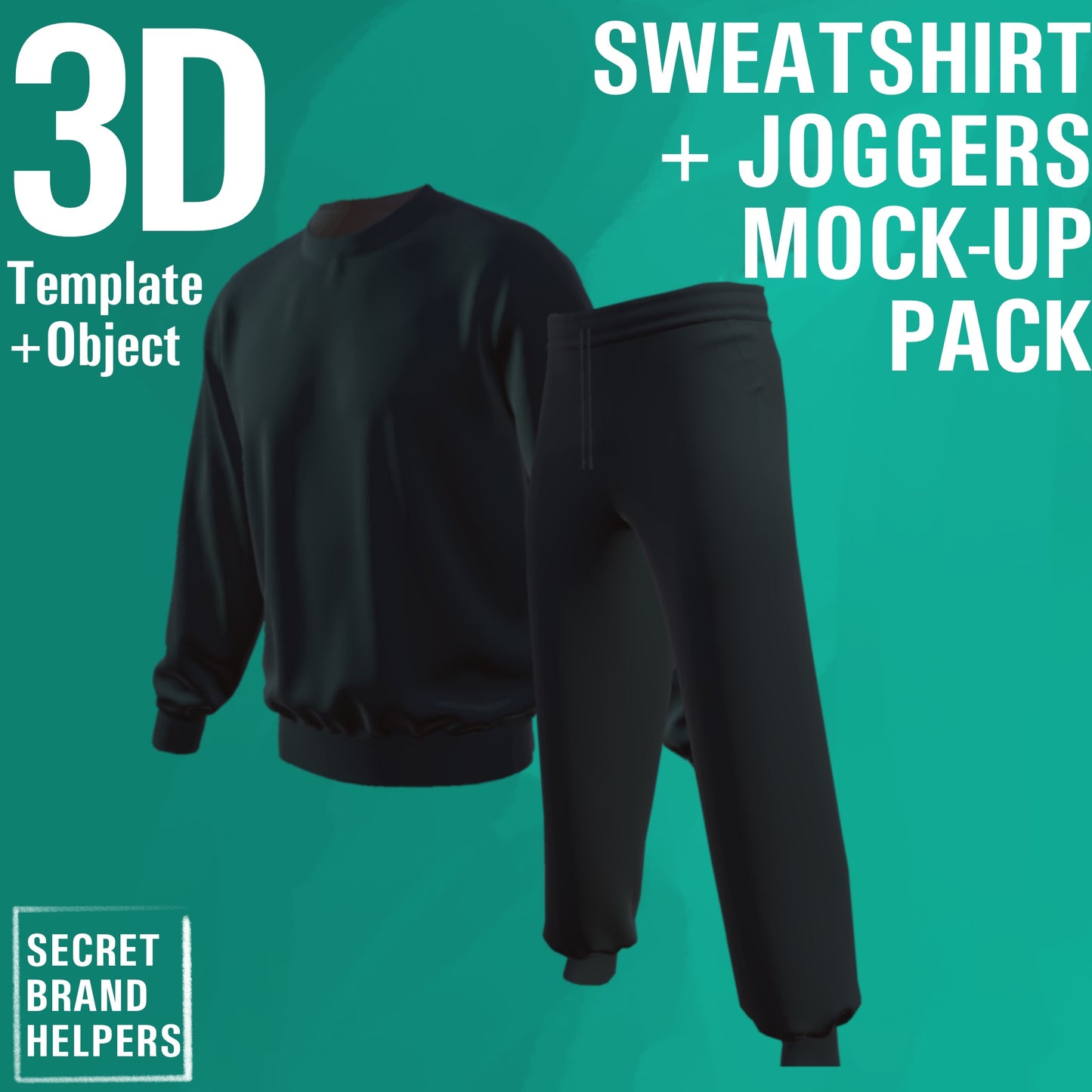 3D TRACKSUIT BUNDLE (SWEATSHIRT + CUFFED JOGGERS)