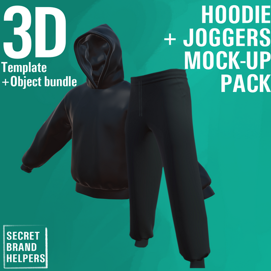 3D TRACKSUIT BUNDLE (HOODIE + CUFFED JOGGERS)