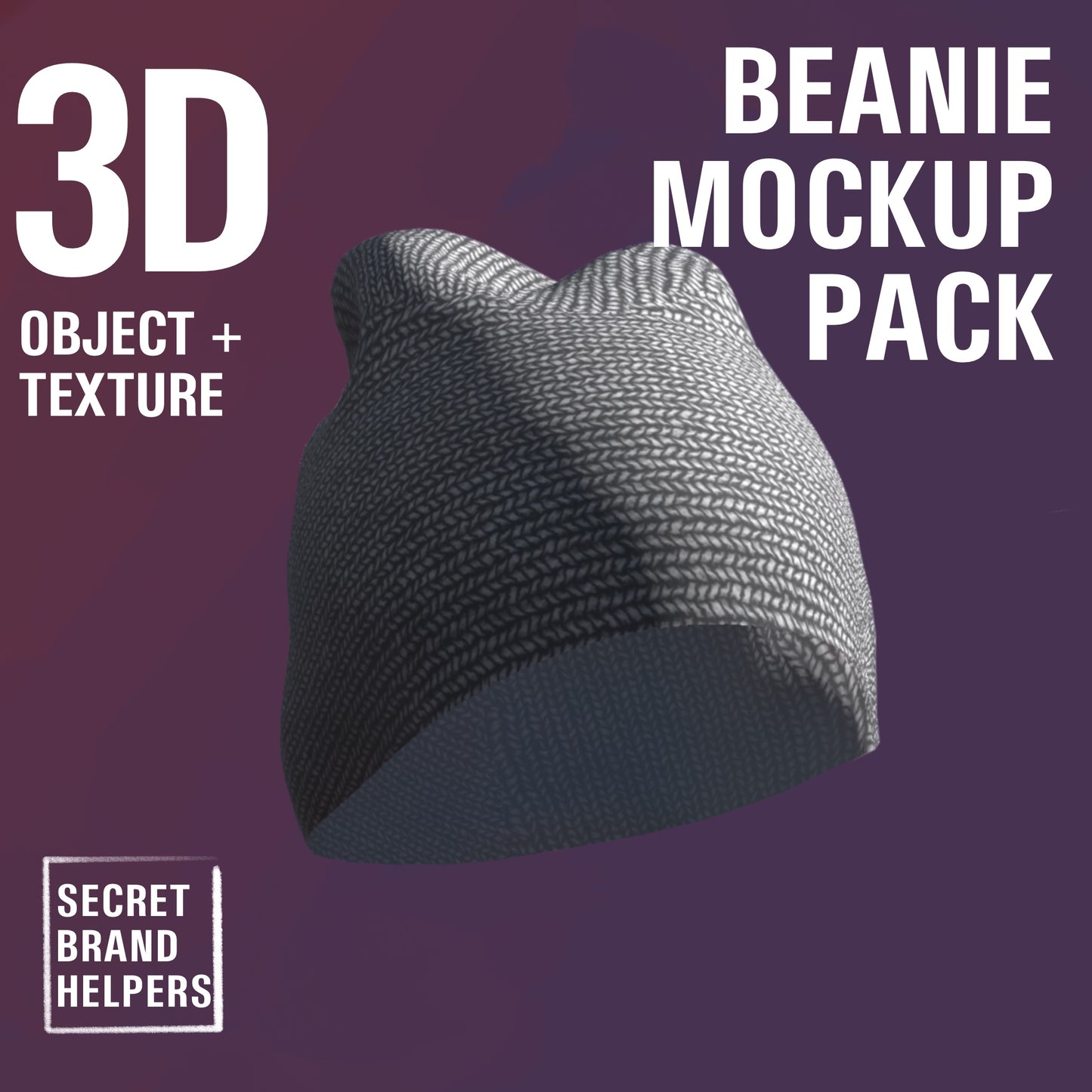 3D BEANIE MOCK-UP