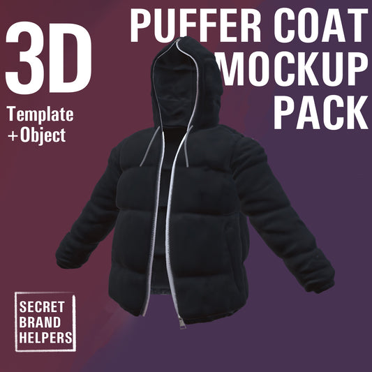 3D PUFFER COAT MOCK-UP