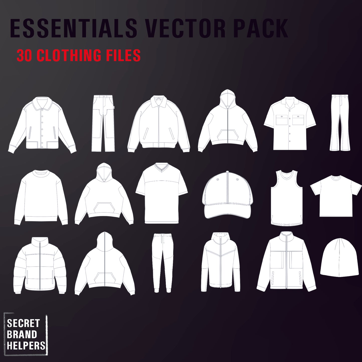 ESSENTIAL VECTOR PACK (30+ ITEMS)