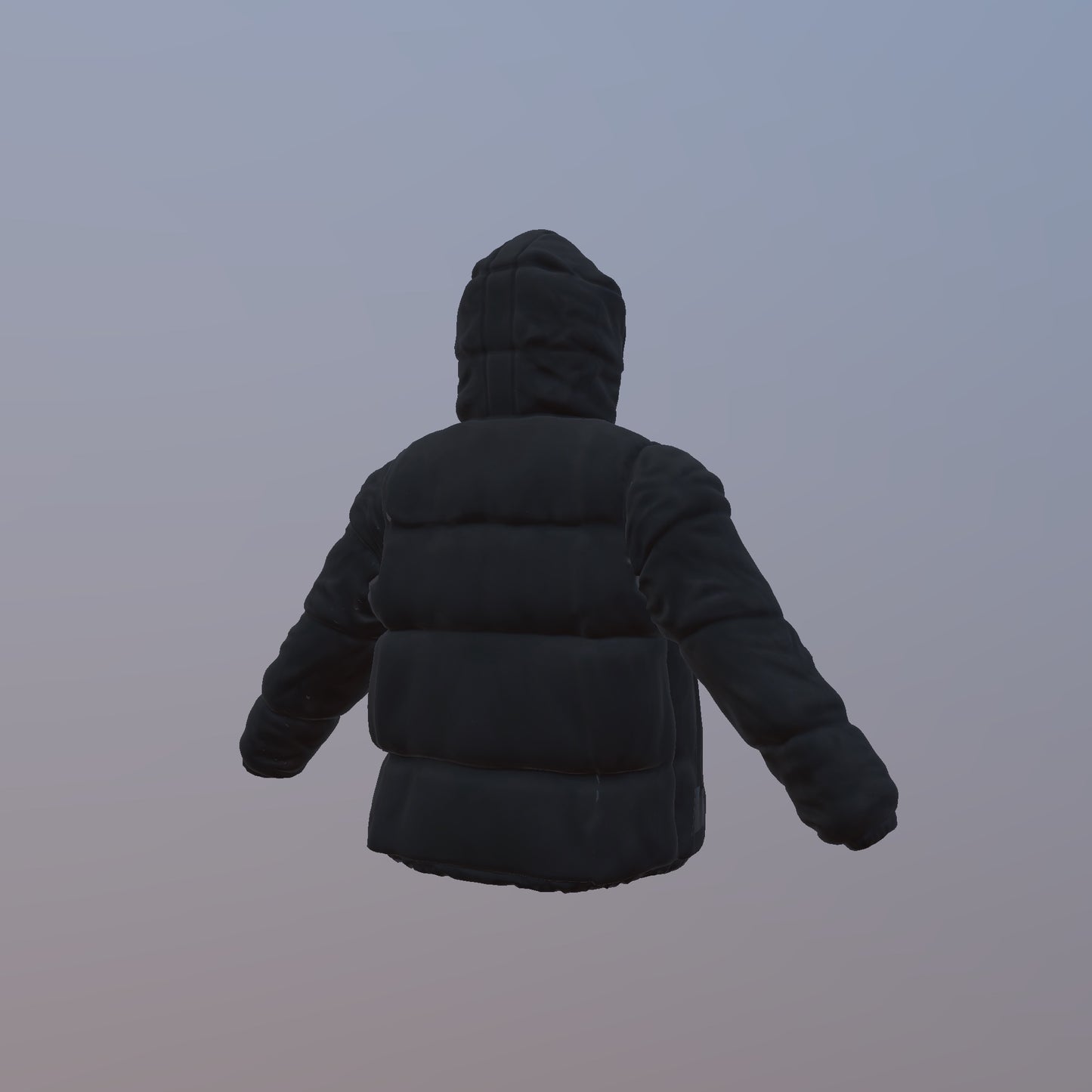 3D PUFFER COAT MOCK-UP