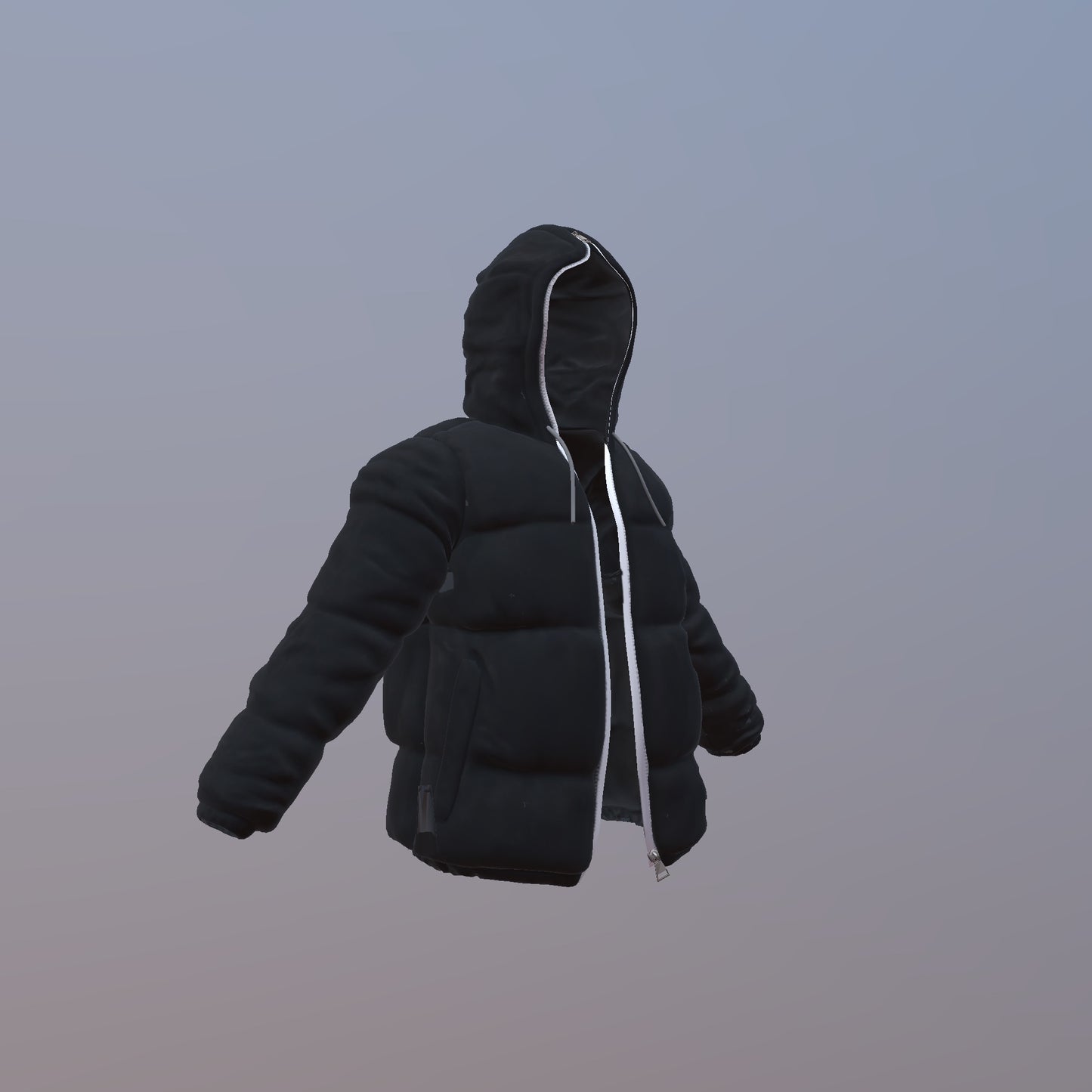 3D PUFFER COAT MOCK-UP